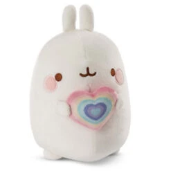 Nici Pluchen Knuffel Molang Regenboog Met Hart, 12cm