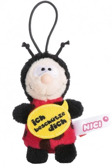 Nici Knuffelhanger Bescherm Junior 9,5 Cm Polyester Rood 3 Nici Knuffelhanger Bescherm Junior 9,5 Cm Polyester Rood