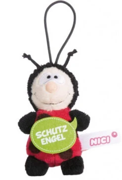 Nici Knuffelhanger Bescherm Engel 9,5 Cm Junior Rood