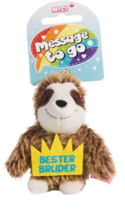 Nici Knuffelhanger Luiaard Broer Junior 10 Cm Polyester Bruin -Nici nici hanger luiaard beste broer junior polyester bruin 2 905468 1620209576