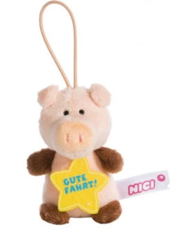 Nici Knuffelhanger Varken Rit Junior 9,5 Cm Polyester Roze