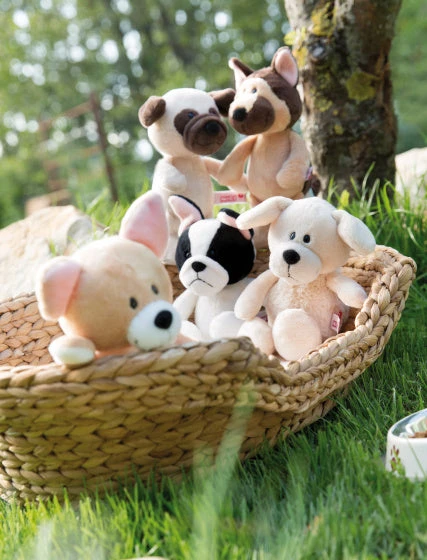 Nici Knuffel Franse Bulldog Junior 20 X 14 Cm Pluche Wit/zwart - Afbeelding 2