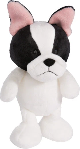 Nici Knuffel Franse Bulldog Junior 20 X 14 Cm Pluche Wit/zwart