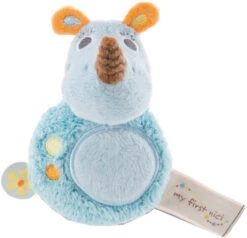 Nici Knuffel Manuffi Neushoorn 12 Cm Pluche Blauw