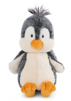 Nici Knuffel Penguin Icaak Junior 50 Cm Pluche Grijs/oranje
