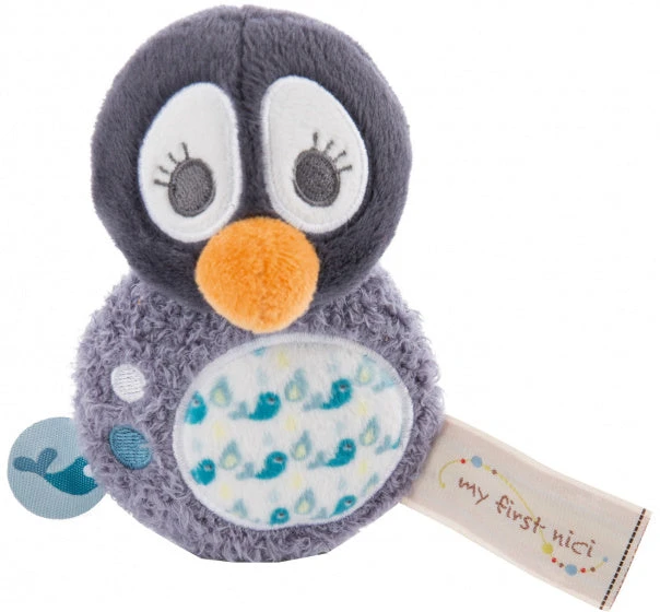 Nici Knuffel Watschili Pinguïn 12 Cm Pluche Zwart/wit