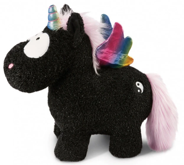 Nici Knuffel Unicorn Yin 34 X 32 Cm Pluche/polyester Zwart - Afbeelding 2