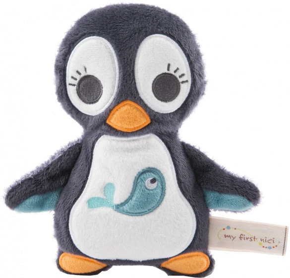 Nici Knuffeldier Pinguïn 2D Watschili 18 Cm Pluche Zwart/wit