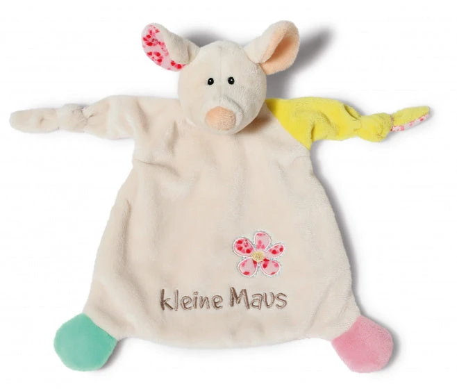 Nici Knuffeldoekje Mouse 27,7 X 12 X 8 Cm Pluche Beige