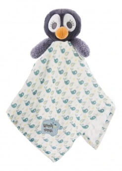 Nici Knuffeldoekje Watschili Pinguïn 38 X 38 Cm Katoen Zwart