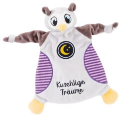 Nici Knuffeldoekje Uil Olafina 28 X 24 Cm Polyester Grijs