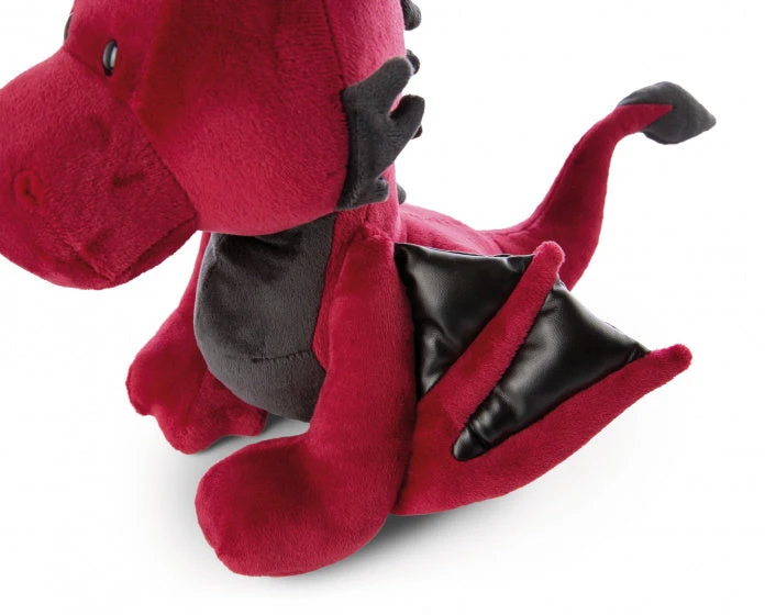 Nici Knuffeldraak Eldor Junior 45 Cm Pluche Rood/zwart - Afbeelding 6