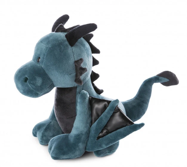 Nici Knuffeldraak Ivar Junior 30 Cm Pluche Blauw/zwart - Afbeelding 2