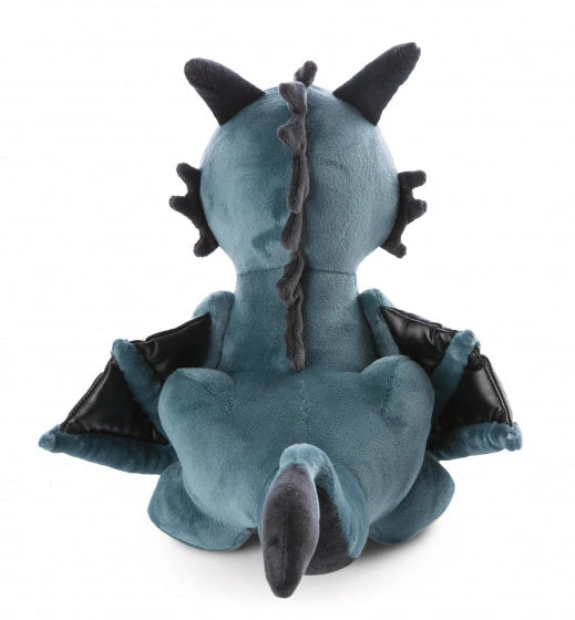 Nici Knuffeldraak Ivar Junior 30 Cm Pluche Blauw/zwart - Afbeelding 3