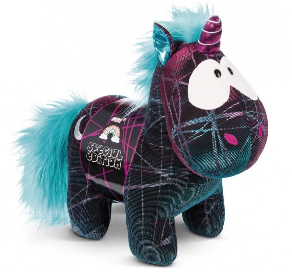 Nici Knuffeleenhoorn Moon Beamer Junior 22 Cm Polyester Zwart