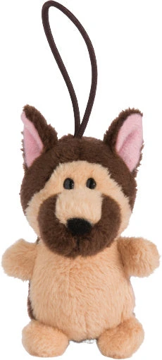 Nici Knuffelhanger German Shepherd Junior 8 Cm Pluche Bruin