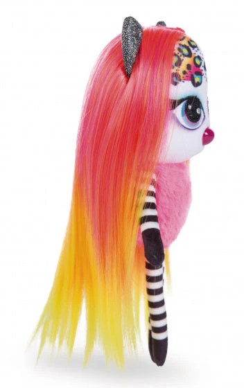 Nici Knuffelpop Pixidoos Piku 20 Cm Pluche Oranje/rood - Afbeelding 2