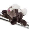 Nici Magnici Pluchen Knuffel Stinkdier Chiala Skunk, 12cm -Nici nici knuffelstinkdier chiala junior 10 cm pluche polyester bruin 990371 1634976693
