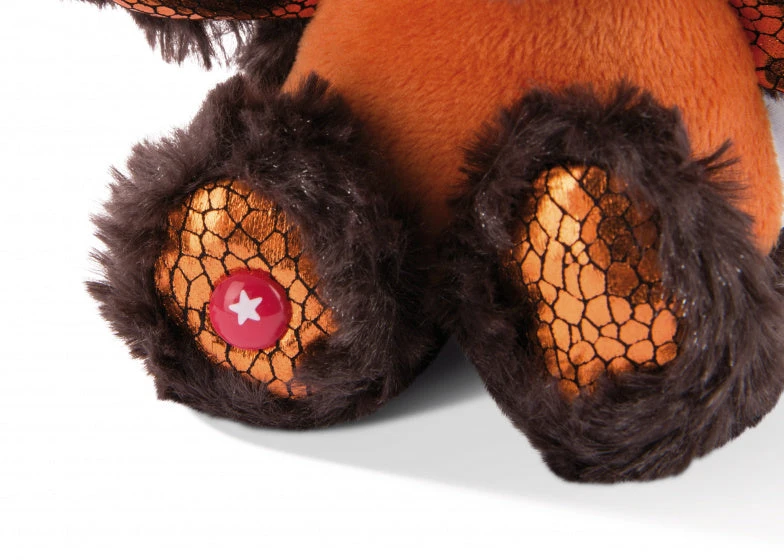 Nici Knuffel Wakiki Glubschis Junior 17 X 15 Cm Bruin/oranje - Afbeelding 4