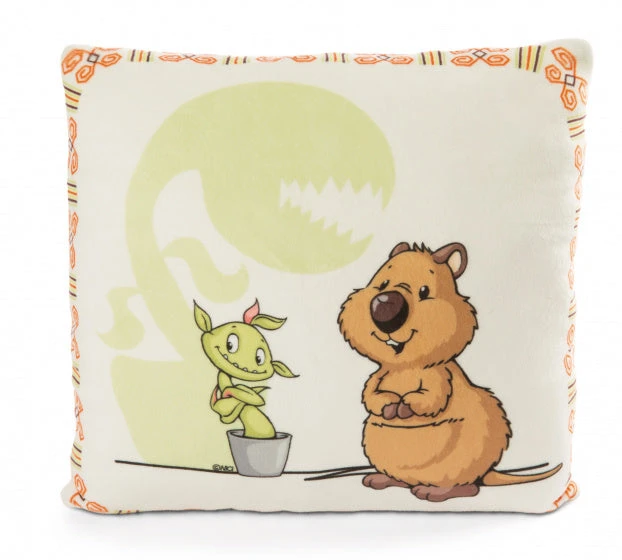 Nici Kussen Quokka-Mola Junior 30 X 30 Cm Polyester Bruin