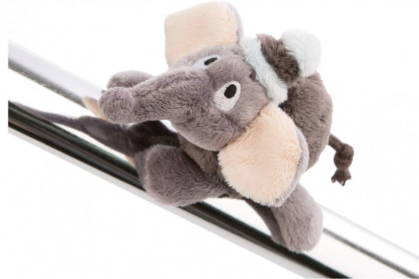 Nici Magneet Amadou Junior 12 Cm Pluche Grijs/wit