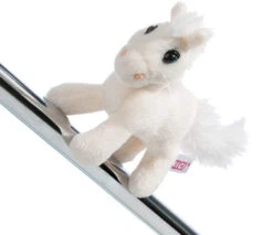Nici Knuffelmagneet Paard Junior 11,5 Cm Polyester Wit
