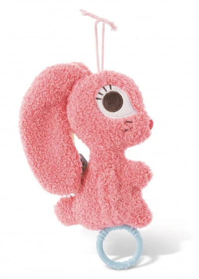 Nici Muziekknuffel Hopsalie 2D Konijn 20 Cm Pluche Roze - Afbeelding 2