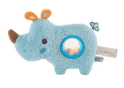 Nici Muziekknuffel Manuffi Neushoorn 20 Cm Pluche Blauw