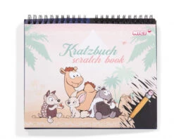 Nici Scratchboek Wild Friends Junior 20 X 19 Cm Papier Roze