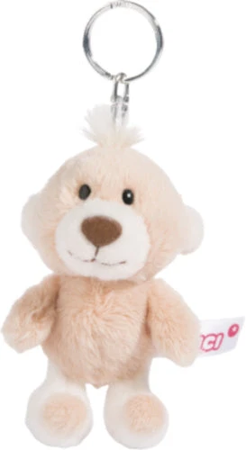 Nici Sleutelhanger Baby Bear Junior 10 Cm Pluche Wit