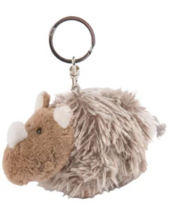 Nici Sleutelhanger Ellinor Neushoorn 10 Cm Polyester Bruin