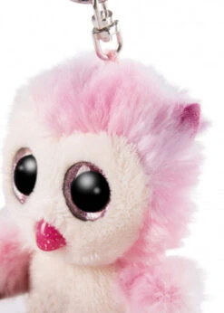 Nici Glubschis Pluchen Sleutelhanger Uil Princess Holly, 9cm -Nici nici sleutelhanger glubschis uil junior 9 cm wit roze blauw 3 828971 1617690440