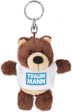 Nici Sleutelhanger Traummann 10 Cm Polyester Bruin