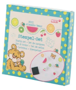 Nici Stempelset Classic Beer 9,5 X 9,5 Cm Blauw 9-delig