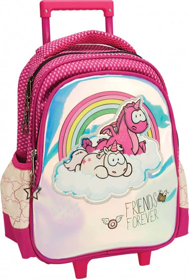 Nici Trolley Rugzak Forever Friends 10 Liter Softcase Roze/crème 3 Nici Trolley Rugzak Forever Friends 10 Liter Softcase Roze/crème